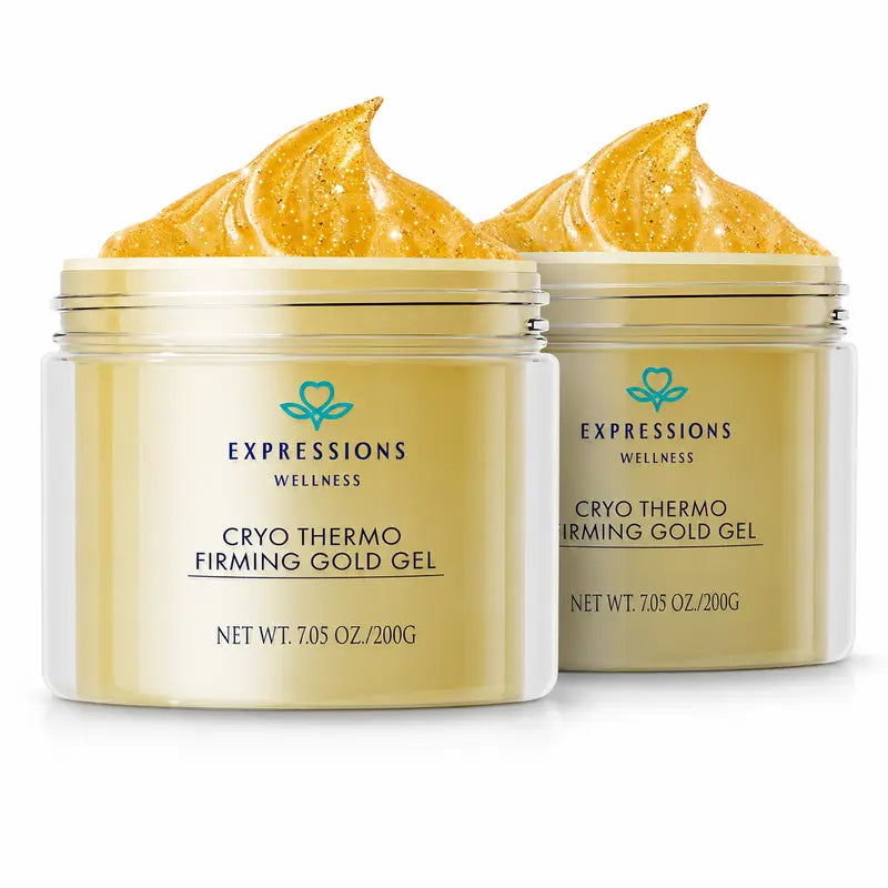Two-pack of Cryo Thermo Firming Gold Gel 200 g jars
