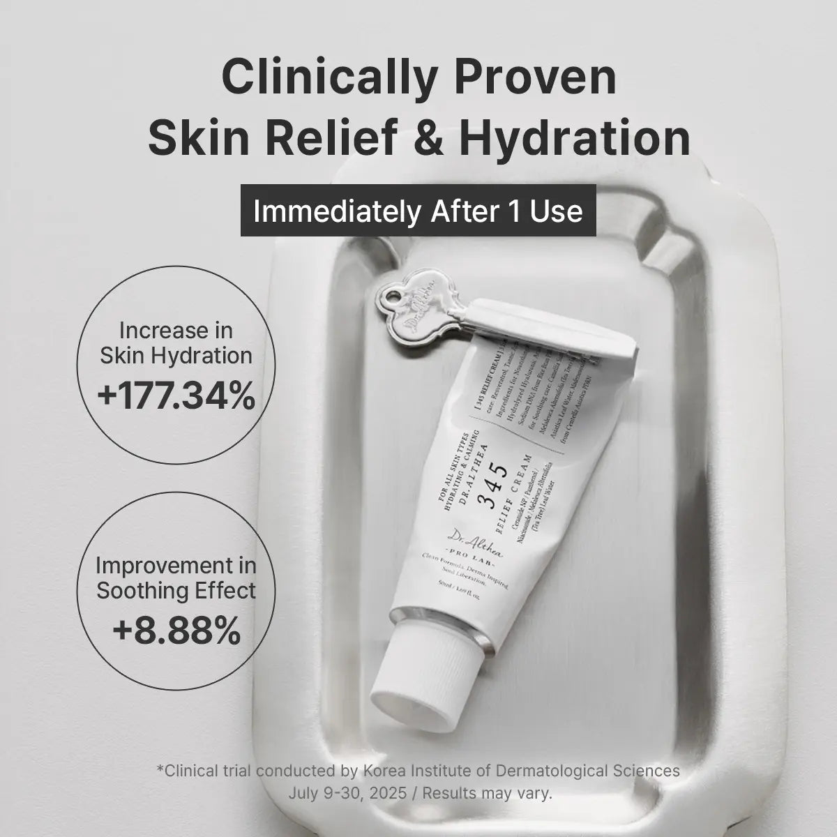 Dr. Althea 345 Relief Cream hydration claims from supplied product image