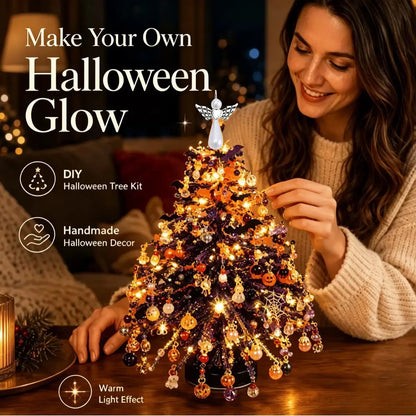 DIY beaded tabletop tree kit - Halloween style