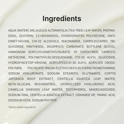 Dr. Althea 345 Relief Cream ingredient list