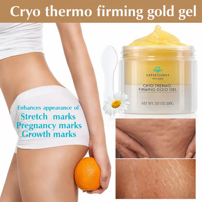 Cryo Thermo Firming Gold Gel for stomach thighs and body massage