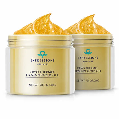 Two-pack of Cryo Thermo Firming Gold Gel 200 g jars