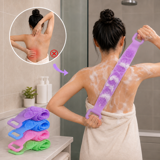 Double-Sided Silicone Back Scrubber