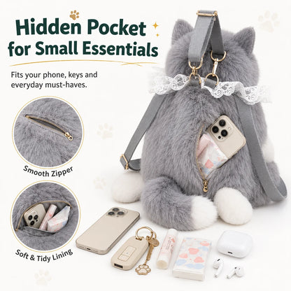 Hidden zippered pocket for small everyday essentials