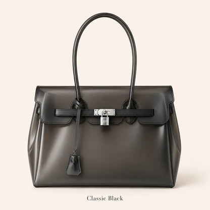 Translucent Jelly Tote Bag - Classic Black